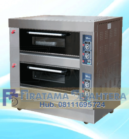 Mesin Oven Roti 2 Deck 4 Trays Pemanggang Roti BOV-ARF40H FOMAC