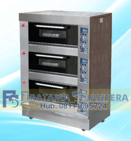 Mesin Oven Roti 3 Deck 6 Trays Pemanggang Roti BOV-ARF60H (3D6T) FOMAC