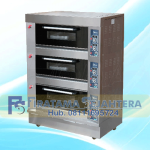 Mesin Oven Roti 3 Deck 6 Trays Pemanggang Roti BOV-ARF60H (3D6T) FOMAC