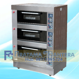 Mesin Oven Roti 3 Deck 9 Trays Pemanggang Roti BOV-ARF90H FOMAC