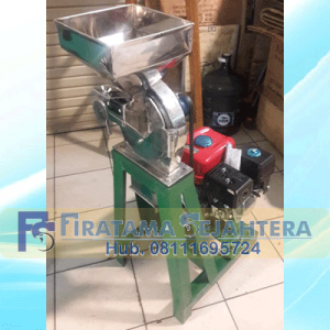 Mesin Penepung Jagung Disk mill DSS 23 Stainless Steel Giling Tepung Jagung + Penggerak Mesin Eletro Motor 3 Hp