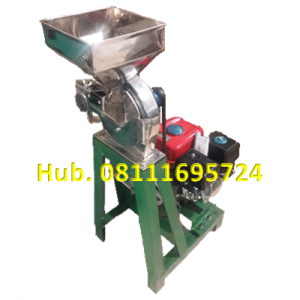 Mesin Penepung Sagu Disk mill DSS 23 Stainless Steel Giling Tepung Sagu + Mesin Bensin GX 260 5,5HP atau 6,5HP
