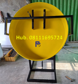 Mesin Granulator Kompos Diameter Pan 160 cm Kapasitas 150-250 kg/jam