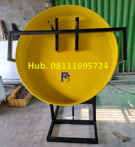 Mesin Granulator Kompos Diameter Pan 160 cm Kapasitas 150-250 kg/jam