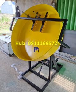 Mesin Granulator Kompos Diameter Pan 240 cm Kapasitas 500-600 kg/jam