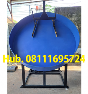 Mesin Granulator Kompos Diameter Pan 240 cm Kapasitas 550-650 kg per jam