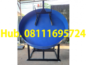 Mesin Granulator Kompos Diameter Pan 240 cm Kapasitas 550-650 kg per jam