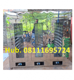 Oven Pengering - Mesin Pengering 3 Pintu 30 Rak (Material Stainless Steel)