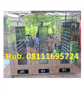 Oven Pengering - Mesin Pengering 3 Pintu 30 Rak (Material Stainless Steel)