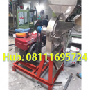 Mesin Penepung Jagung Disk mill DSS 45 Stainless Steel Giling Tepung Jagung + Mesin Diesel 16 PK