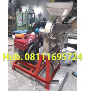 Mesin Penepung Jagung Disk mill DSS 45 Stainless Steel Giling Tepung Jagung + Mesin Diesel 16 PK