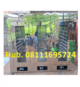 Oven Pengering Sagu - Mesin Pengering 3 Pintu 30 Rak (Material Stainless Steel) 1