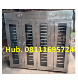 Oven Pengering Singkong - Mesin Pengering 60 Rak (Material Stainless Steel) Untuk Singkong