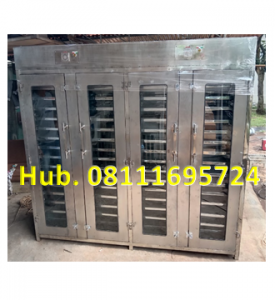 Oven Pengering Singkong - Mesin Pengering 60 Rak (Material Stainless Steel) Untuk Singkong