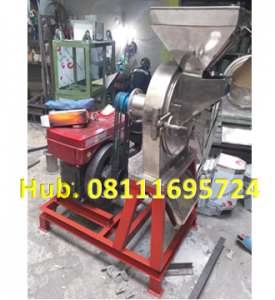 Mesin Penepung Jagung Disk mill DSS 45 Stainless Steel Giling Tepung Jagung + Mesin Diesel 16 PK