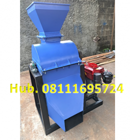 Mesin Penepung Jagung - Mesin Hammer Mill Besi dengan Mesin Diesel 10 HP