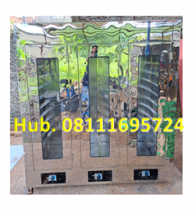 Mesin Oven Pengering Rumput Laut - Mesin Pengering 3 Pintu 30 Rak (Material Stainless Steel) Pakai LPG